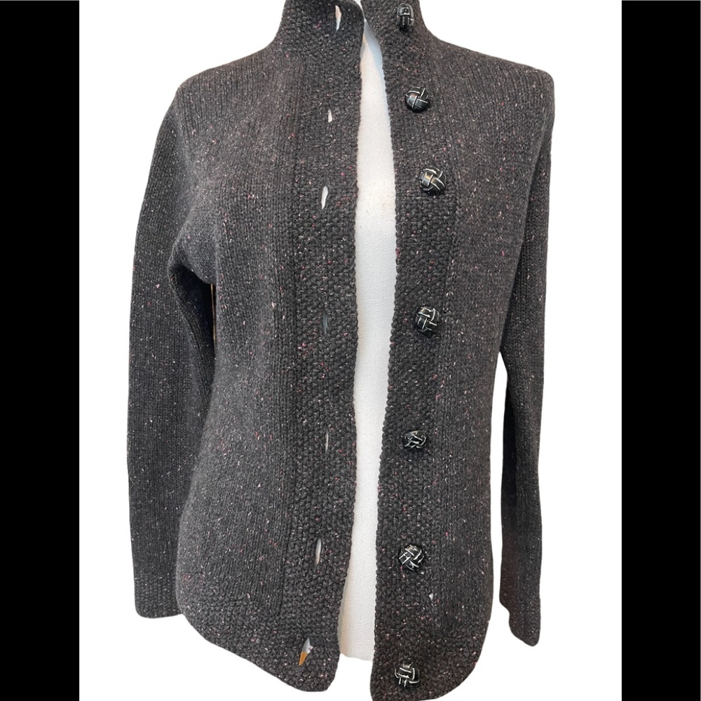 WOMEN’S FOLIO GRAY 100% CASHMERE SWEATER, SIZE SMALL